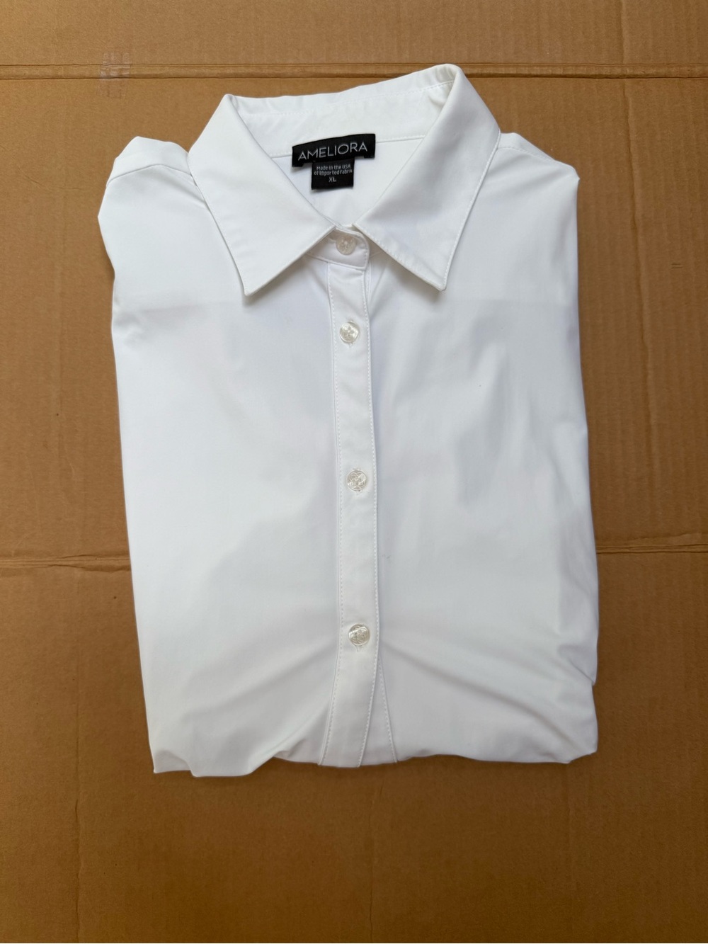Women’s White Button-Down Shirt
